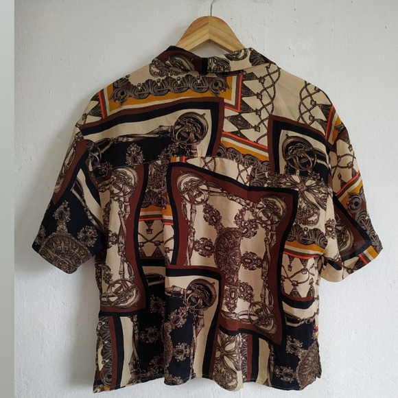Vintage Novelty Baroque luxury shirt - Picture 4 of 6